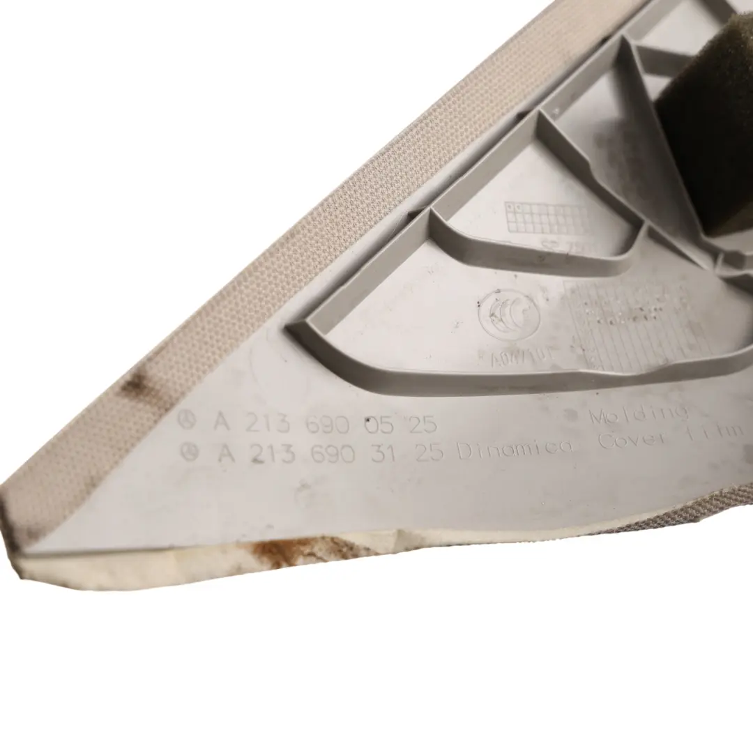 Mercedes W213 A-Pillar Column Trim Cover Panel Front Left N/S Grey - SKU A2136900525 - Part number A2136900525