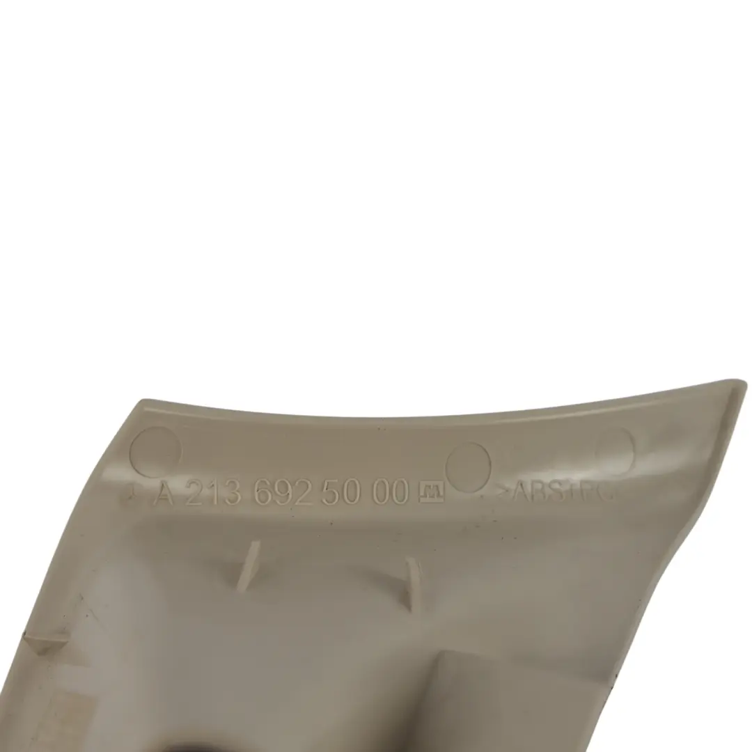 Belt Cover Mount Trim Rear Right O/S Beige to Mercedes W213 Seat with Part number A2136925000 Mercedes W213 Seat Belt Cover Mount Trim Rear Right O/S Beige - SKU A2136925000 - Part number A2136925000