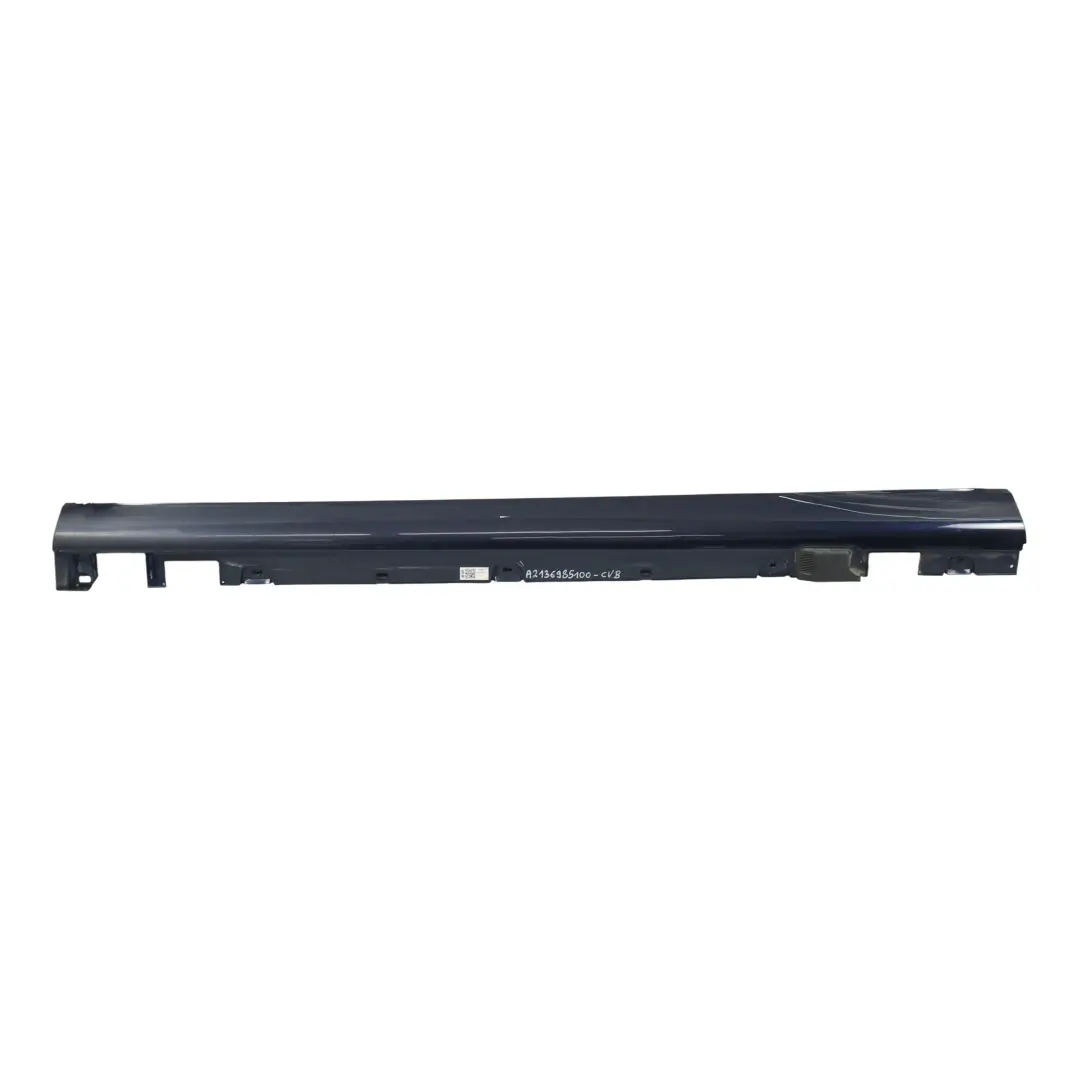 Mercedes W213 Side Skirt Door Sill Cover Left N/S Cavansite Blue Metallic - 890 - SKU A2136985100-CVB - Part number A2136985100