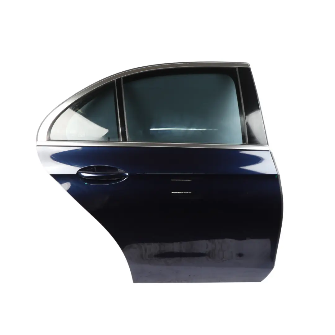 Door Rear Right O/S Cavansite Blue Metallic - 890 to Mercedes W213 Saloon with Part number A2137300205 Mercedes W213 Saloon Door Rear Right O/S Cavansite Blue Metallic - 890 - SKU A2137300205-CVB - Part number A2137300205