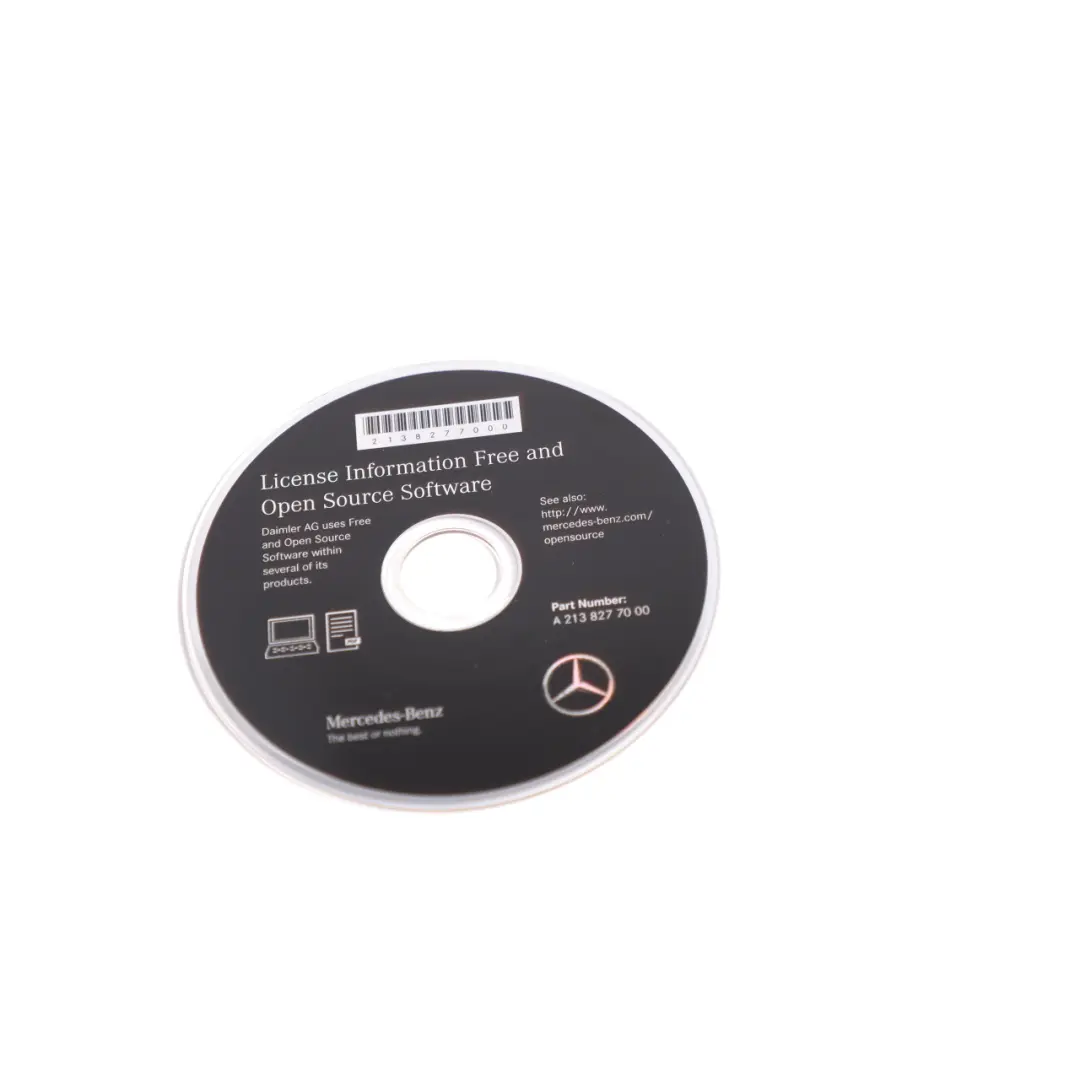 Licence Information Open Source Software CD to Mercedes W213 with Part number A2138277000 Mercedes W213 Licence Information Open Source Software CD - SKU A2138277000 - Part number A2138277000