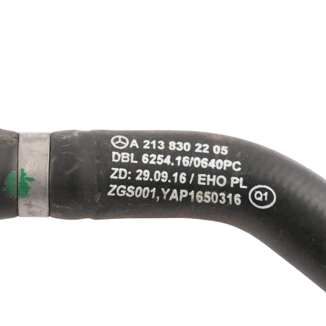 Heat Exchanger Hose Line Tube Pipe to Mercedes W213 with Part number A2138302205 Mercedes W213 Heat Exchanger Hose Line Tube Pipe - SKU A2138302205 - Part number A2138302205