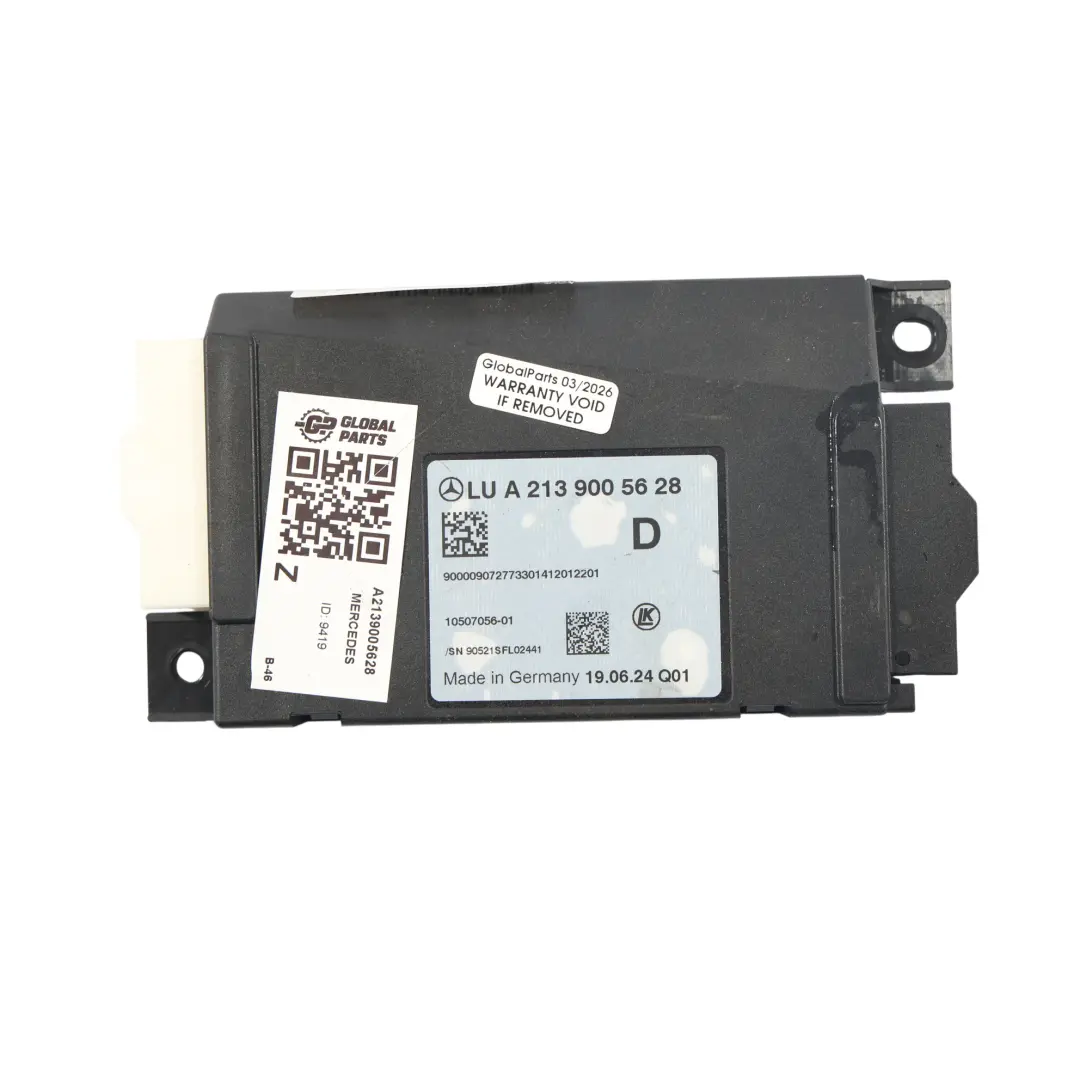 Mercedes W205 W213 Unidad Control Central Encendido Bloqueo - SKU A2139005628 - Número de pieza A2139005628
