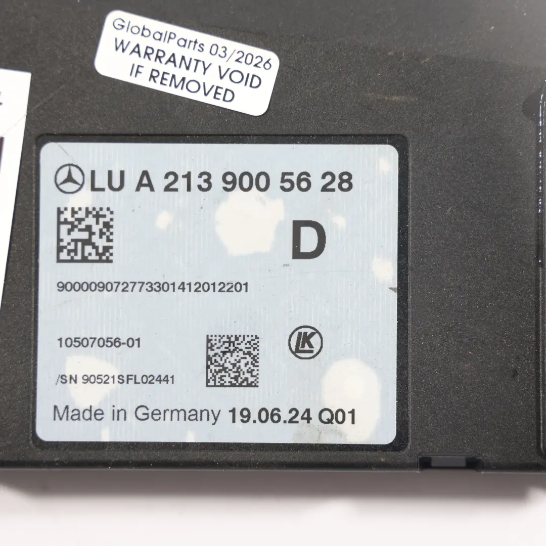 Unidad Control Central Encendido Bloqueo para Mercedes W205 W213 con número de pieza A2139005628 Mercedes W205 W213 Unidad Control Central Encendido Bloqueo - SKU A2139005628 - Número de pieza A2139005628