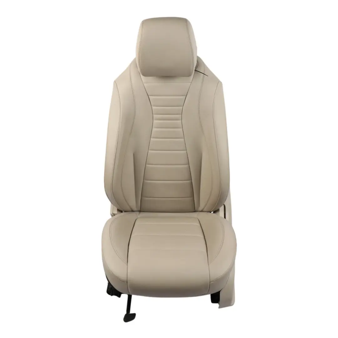 Mercedes W213 Front Seat Heated Electric Interior Leather Almond Beige Left N/S - SKU A2139104002-7 - Part number A2139104002