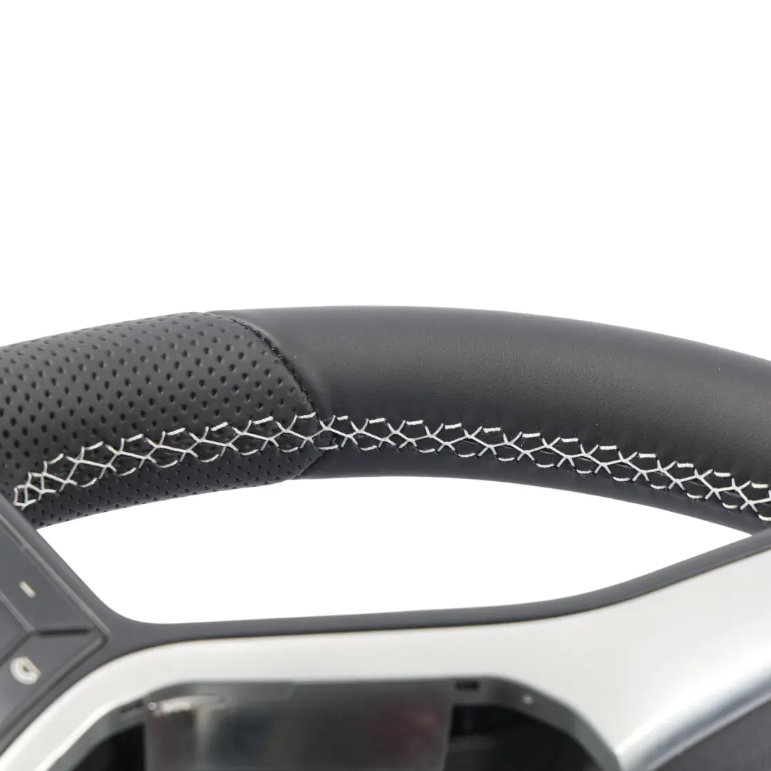  Volant Mercedes W176 W204 W246 NEUF cuir noir avec fils blancs - SKU A2184601918-1 - Numéro de pièce A2184601918