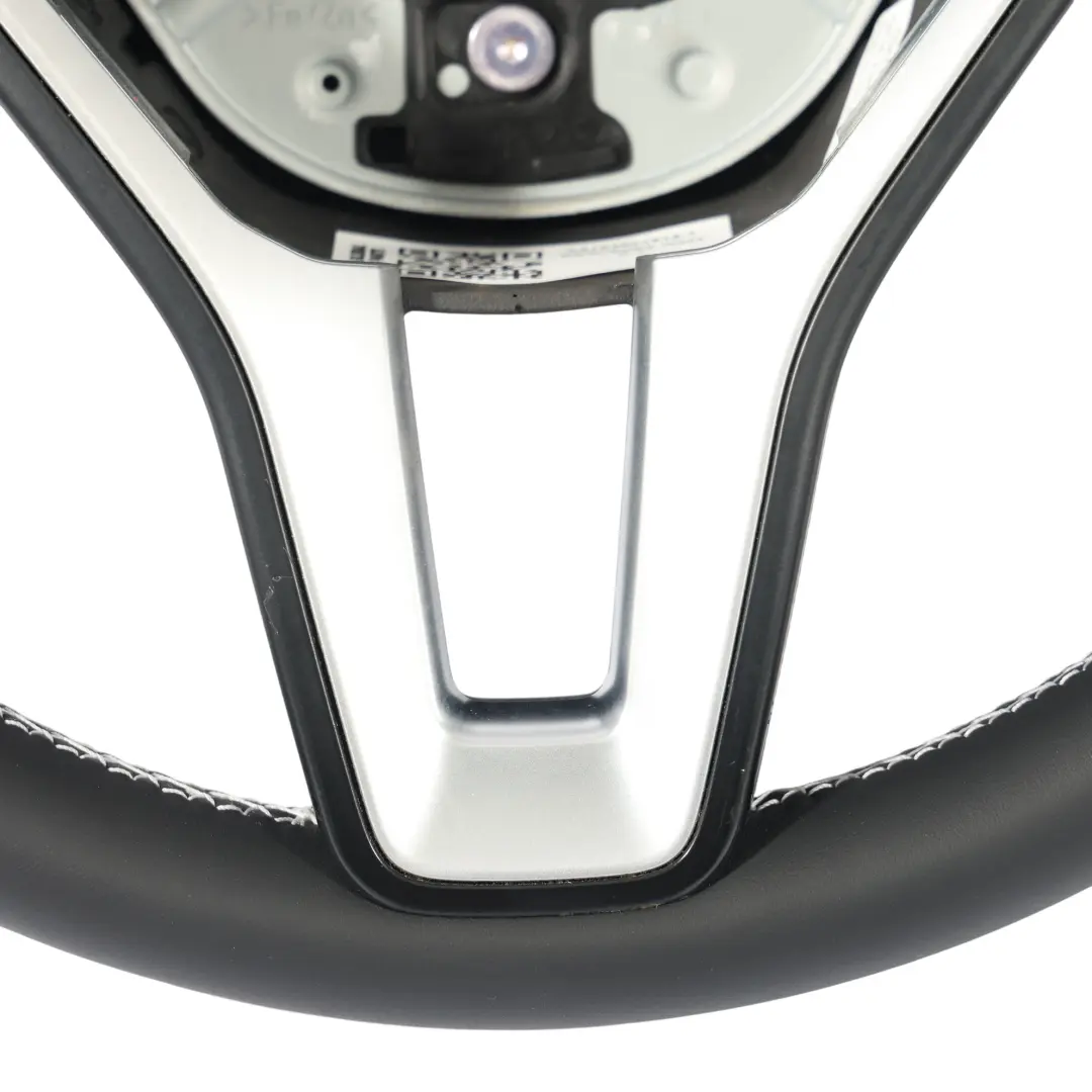 Volante Mercedes W176 W204 W246 NUOVO Pelle nera con filetti bianchi - SKU A2184601918-1 - Numero di parte A2184601918