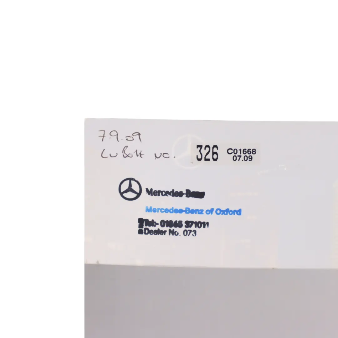 Mercedes C219 Owner's Handbook Service Booklet Instructions Pouch Case Wallet - SKU A2195842683 - Part number A2195842683