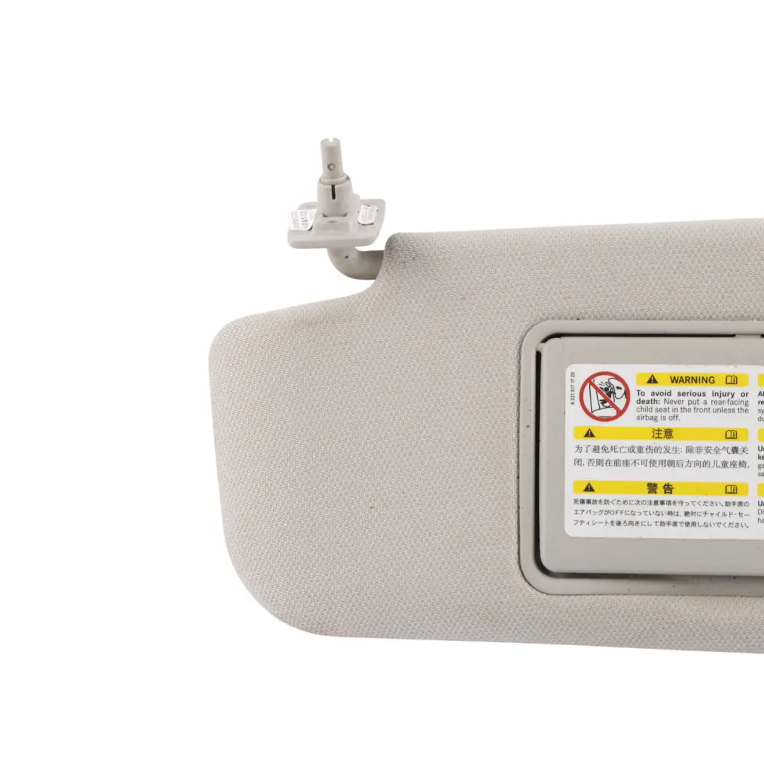 Mercedes CLS C219 Sun Visor Cover Left N/S Trim Panel Sunvisor Beige - SKU A2198100110-2 - Part number A2198100110