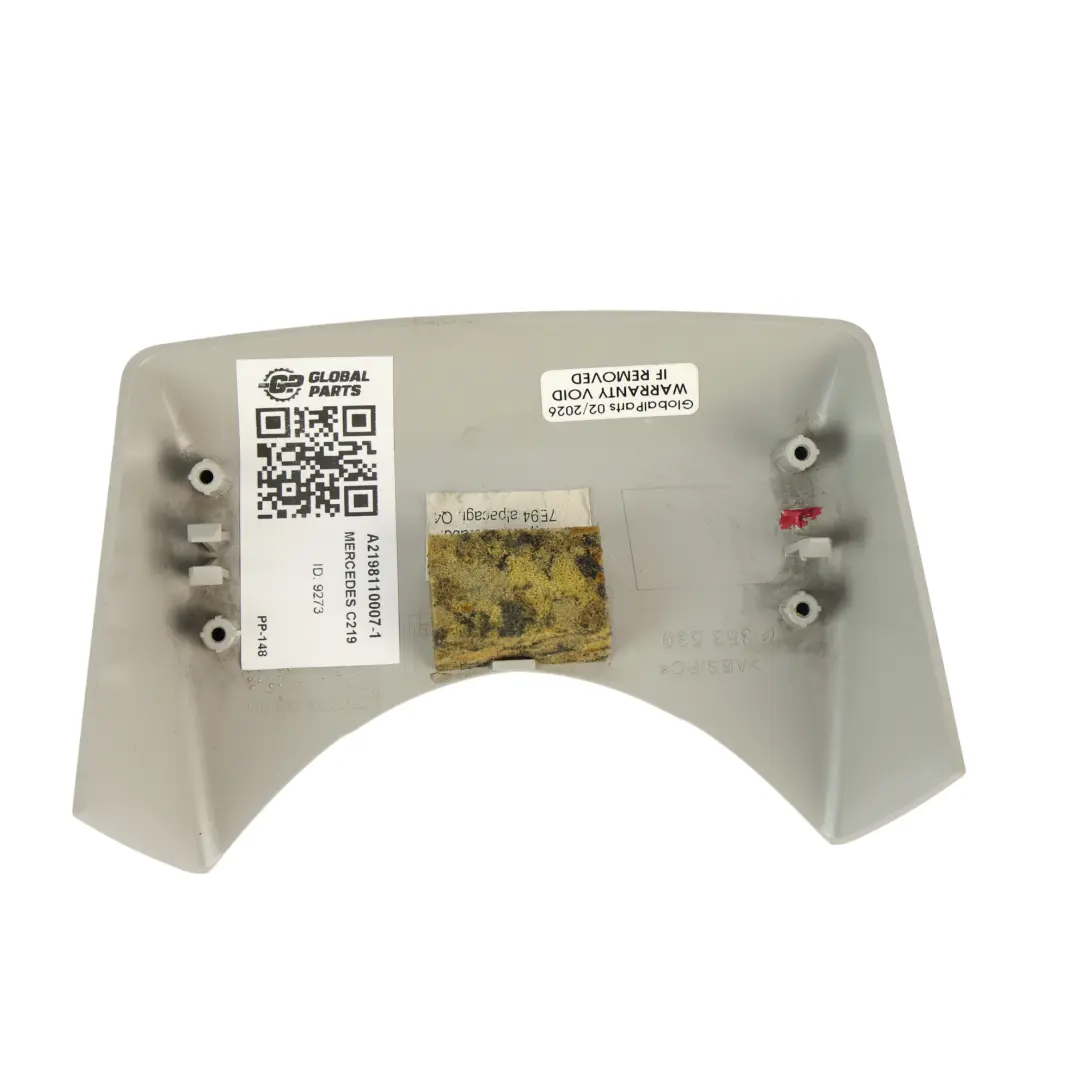 Retrovisore Triangolo Sensore Pioggia Copertura Tetto per Mercedes C219 con numero di parte A2198110007 Mercedes C219 Retrovisore Triangolo Sensore Pioggia Copertura Tetto - SKU A2198110007-1 - Numero di parte A2198110007