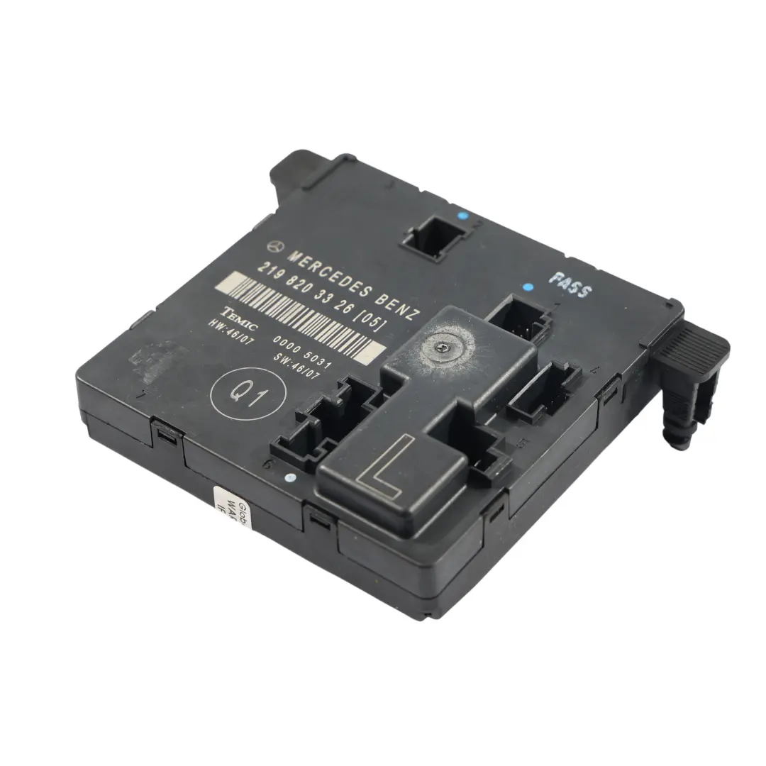 Mercedes C219 Modulo Di Controllo Porta Posteriore Sinistra - SKU A2198203326 - Numero di parte A2198203326