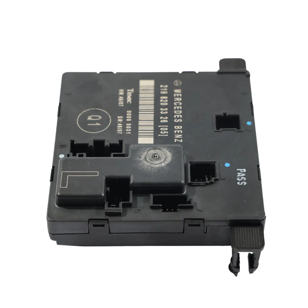 Door Control Module Unit Left N/S to Mercedes C219 Rear with Part number A2198203326 Mercedes C219 Rear Door Control Module Unit Left N/S - SKU A2198203326 - Part number A2198203326