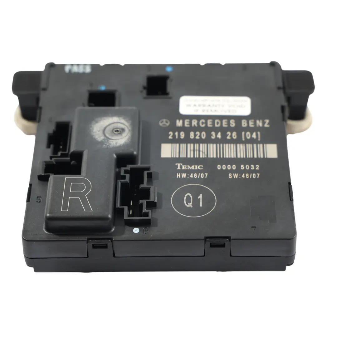 Mercedes C219 Modulo Di Controllo Porta Posteriore Sinistra - SKU A2198203426 - Numero di parte A2198203426