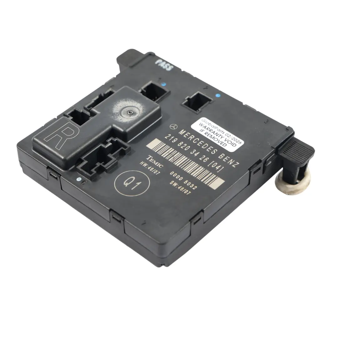 Mercedes C219 Rear Door Control Module Unit Left N/S - SKU A2198203426 - Part number A2198203426