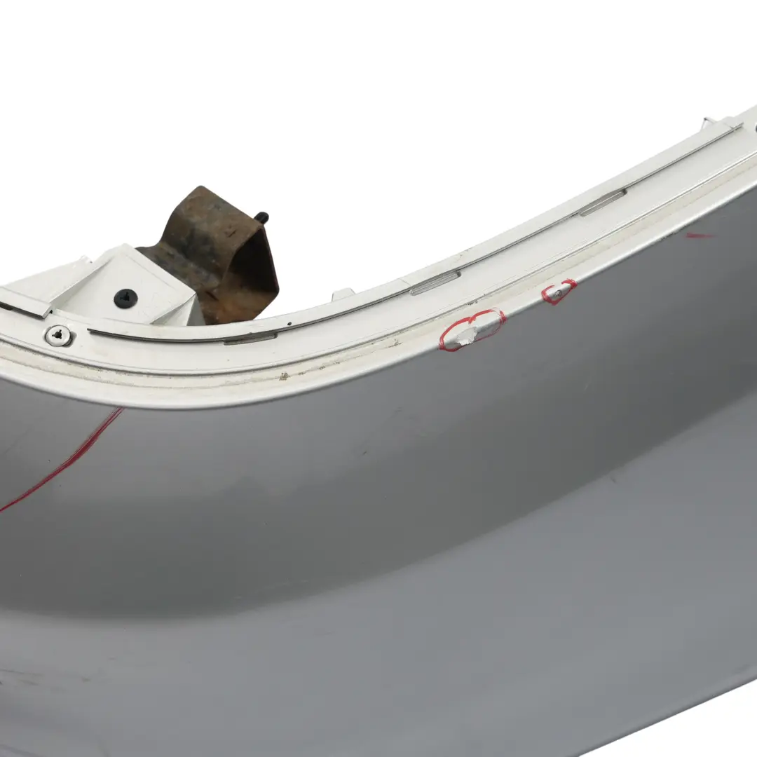 W219 Rear Bumper Cover Trim Panel Iridium Silver Metallic - 775 to Mercedes CLS with Part number A2198800940 Mercedes CLS W219 Rear Bumper Cover Trim Panel Iridium Silver Metallic - 775 - SKU A2198800940-IRS1 - Part number A2198800940