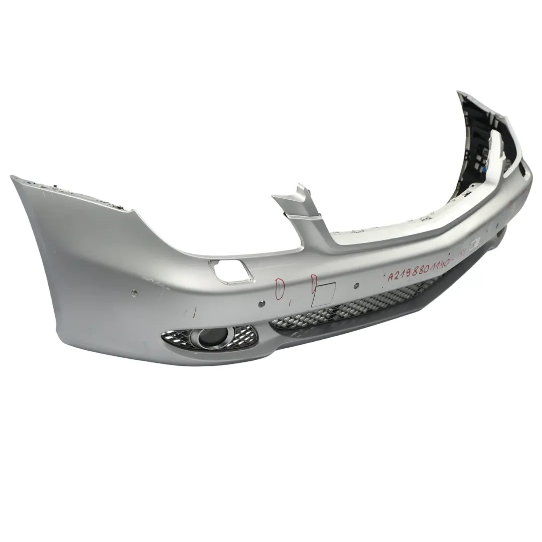 Mercedes W219 Zderzak Przedni AMG Iridium Silver Srebrny Metalik - 775 - SKU A2198801140-IRS - Numer Części A2198801140
