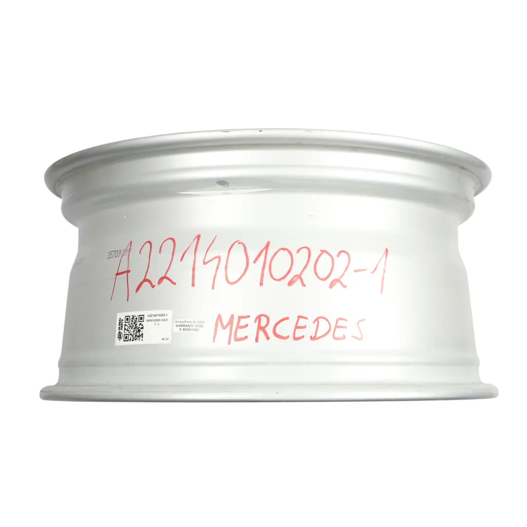 Mercedes W216 W221 Silberne Leicht metall felge 17" 8J ET:43 - SKU A2214010202-1 - Teilenummer A2214010202