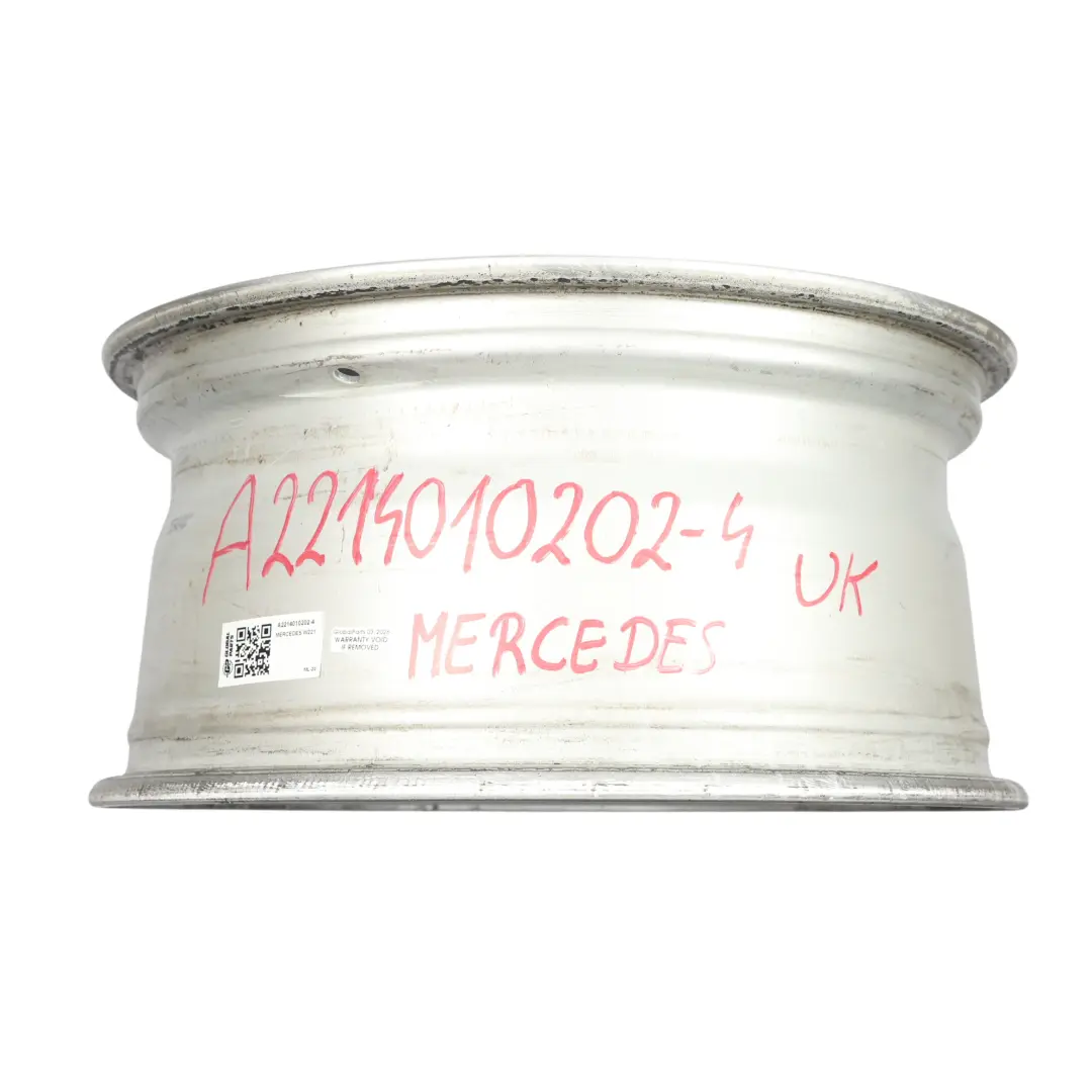 Mercedes W216 W221 Silver Alloy Wheel Rim 17" 8J ET:43 - SKU A2214010202-4 - Part number A2214010202