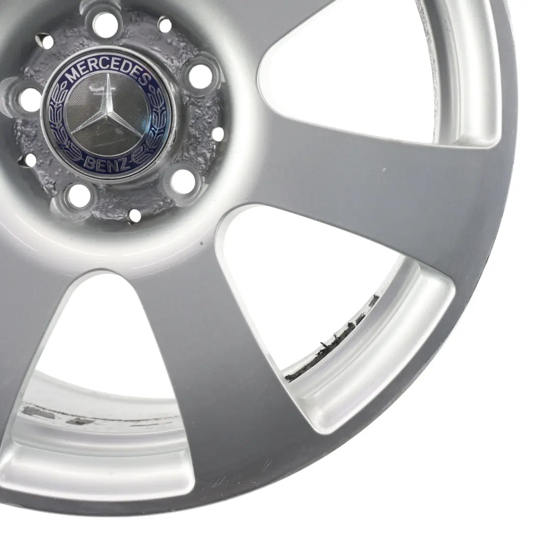 Mercedes W216 W221 Silver Alloy Wheel Rim 17" 8J ET:43 - SKU A2214010202-4 - Part number A2214010202
