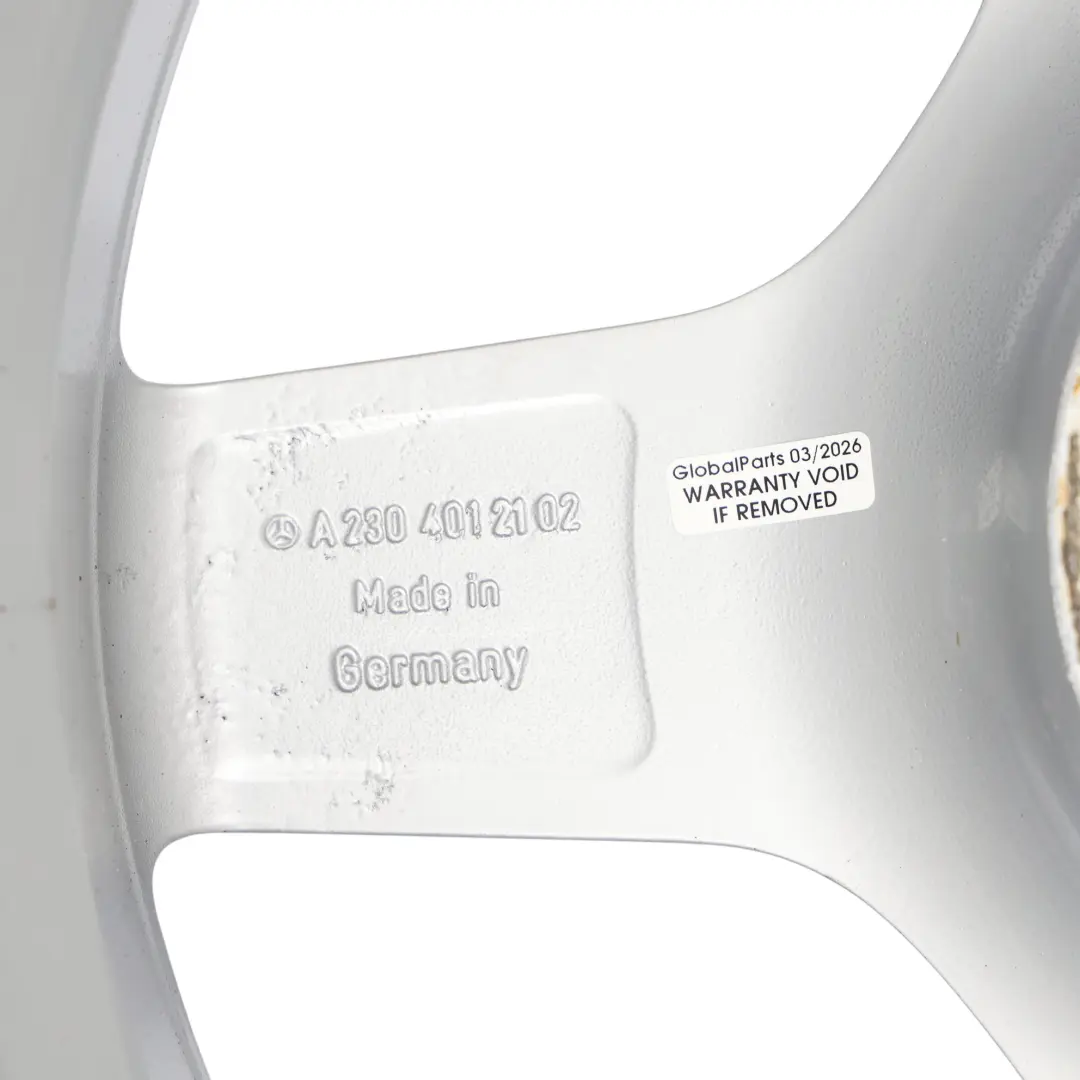Alloy Rim 18" 8,5J ET:43 5-Spoke to Mercedes W221 Silver Wheel with Part number A2214012102 Mercedes W221 Silver Wheel Alloy Rim 18" 8,5J ET:43 5-Spoke - SKU A2214012102-1 - Part number A2214012102