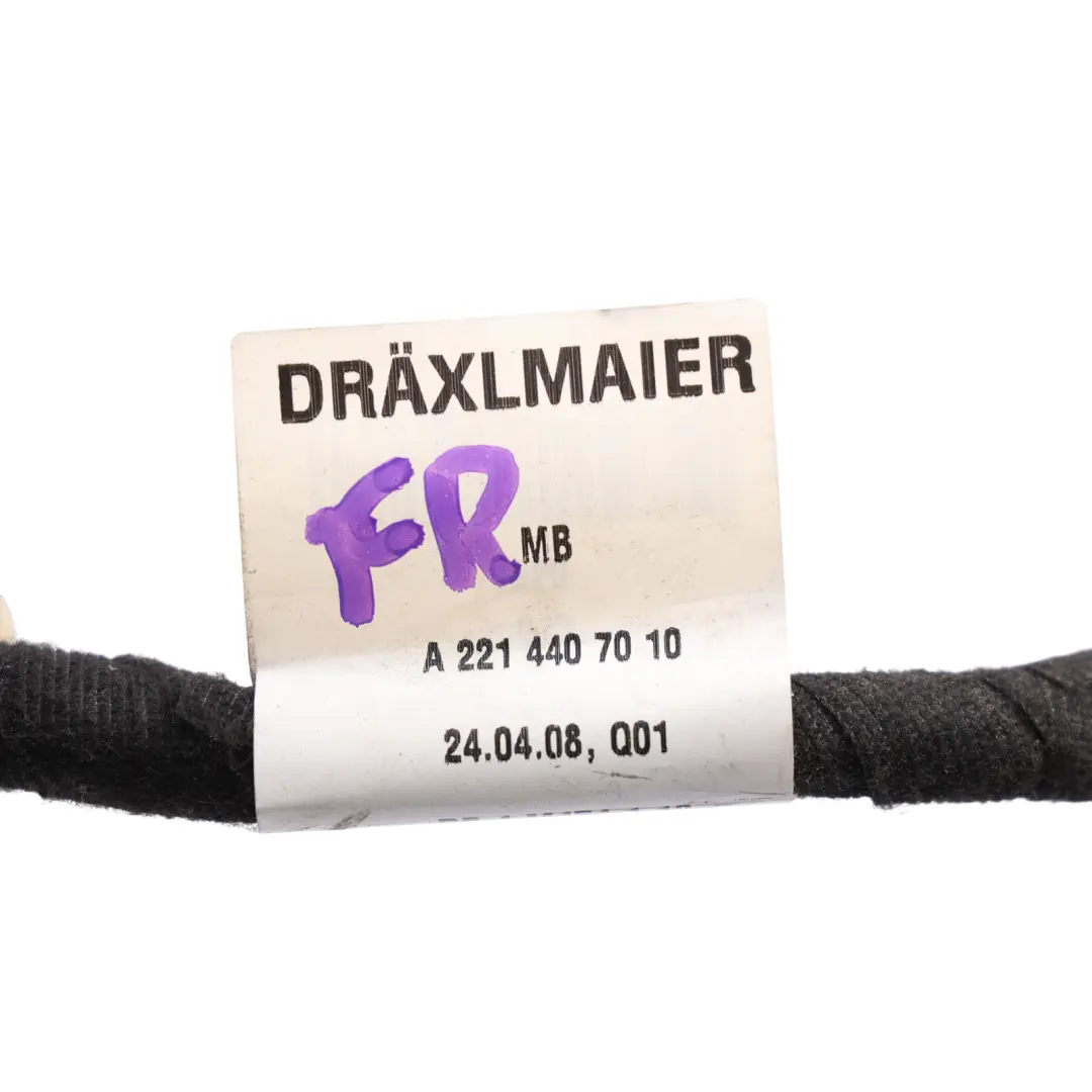 Mercedes W221 Door Wiring Loom Harness Front Right O/S - SKU RHD-A2214407010 - Part number A2214407010