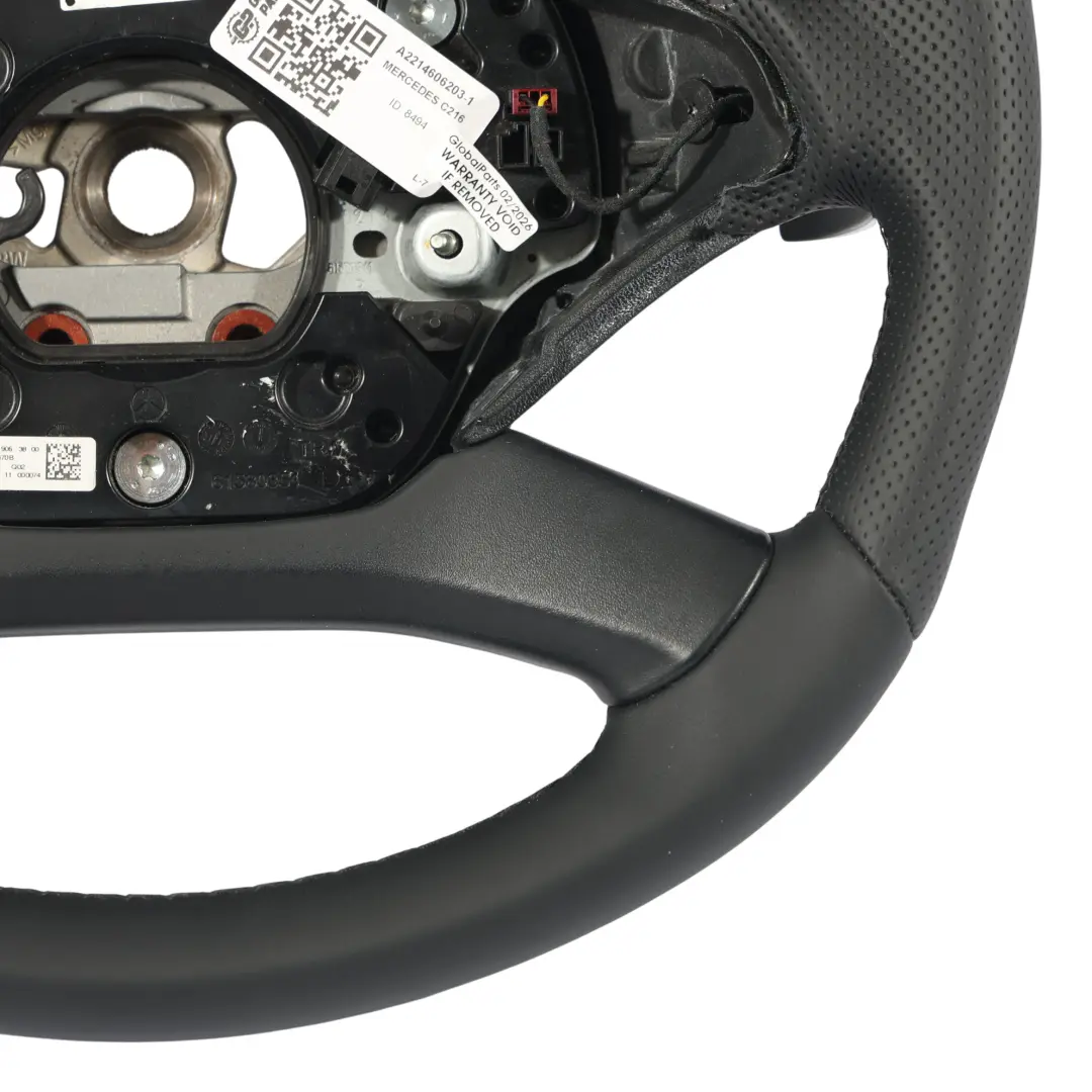 Lenkrad NEU Schwarz Leder Schaltwippen für Mercedes C216 W221 mit Teilenummer A2214606203 Mercedes C216 W221 Lenkrad NEU Schwarz Leder Schaltwippen - SKU A2214606203-1 - Teilenummer A2214606203