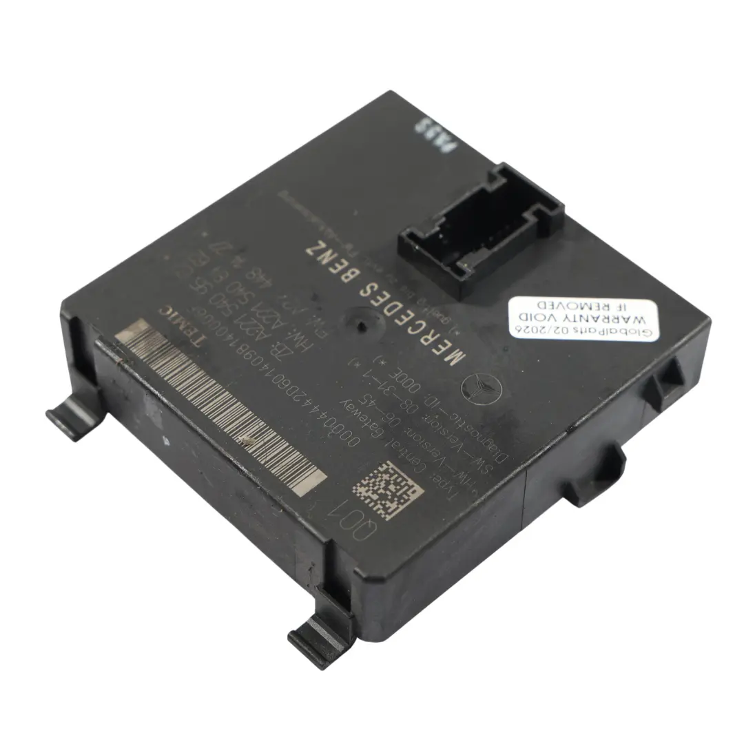 Interface Diagnostic Module Passerelle Centrale pour Mercedes W221 à propos du numéro de pièce A2215409562 Mercedes W221 Interface Diagnostic Module Passerelle Centrale - SKU A2215409562 - Numéro de pièce A2215409562