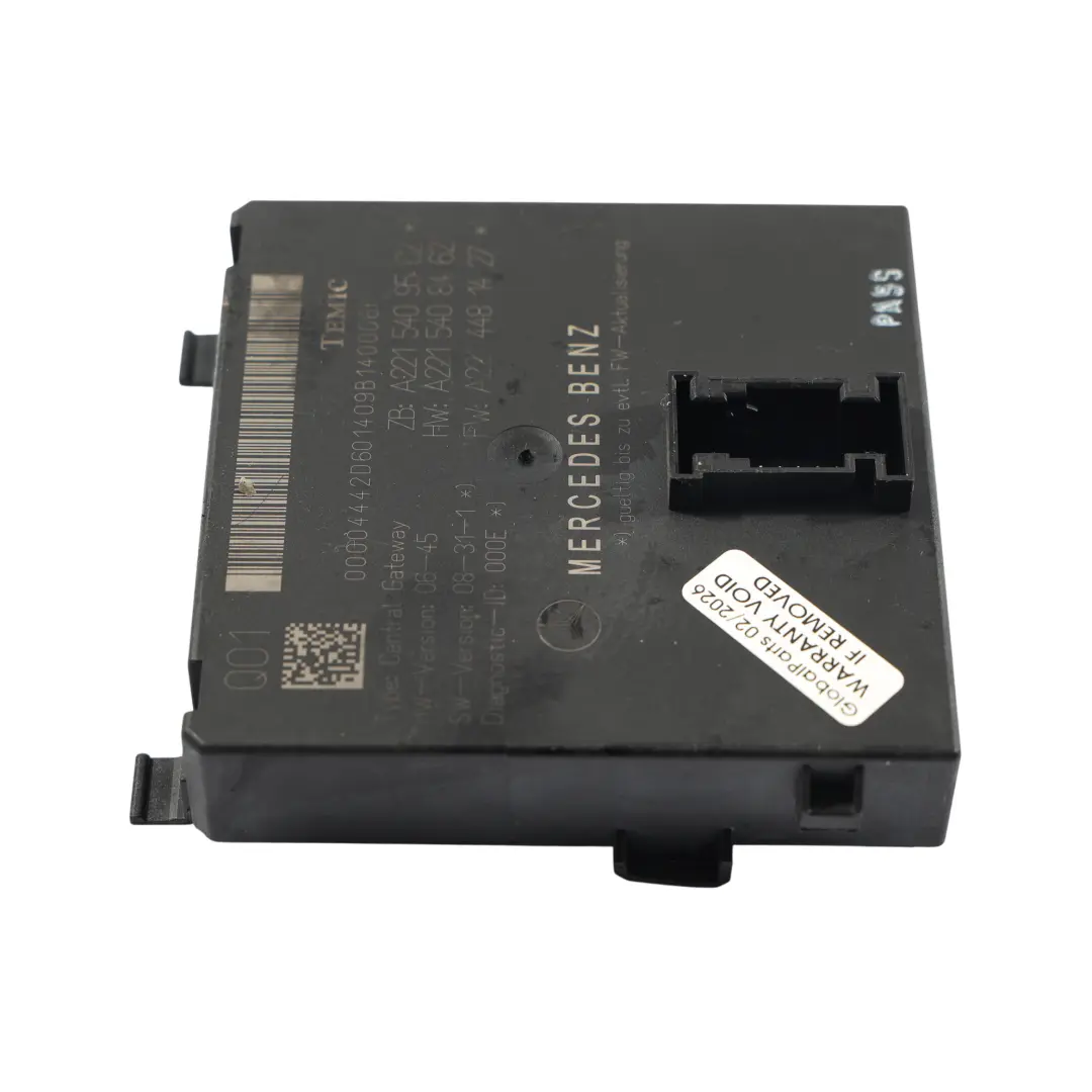 Central Gateway Módulo Unidad Diagnóstico Interfaz para Mercedes W221 con número de pieza A2215409562 Mercedes W221 Central Gateway Módulo Unidad Diagnóstico Interfaz - SKU A2215409562 - Número de pieza A2215409562