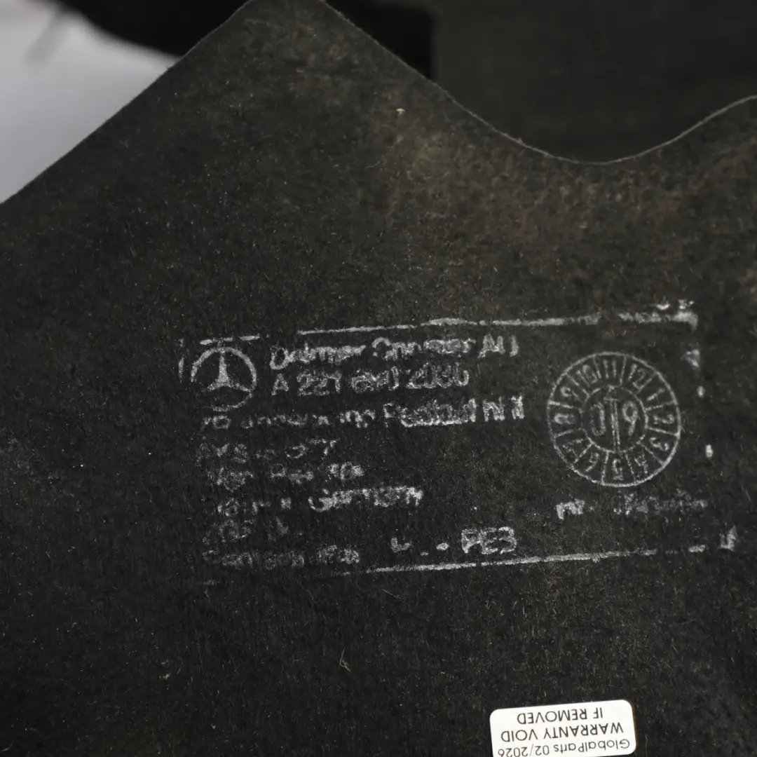 Arch Mud Flap Splash Guard Panel Left N/S to Mercedes W221 Rear Wheel with Part number A2216902030 Mercedes W221 Rear Wheel Arch Mud Flap Splash Guard Panel Left N/S - SKU A2216902030 - Part number A2216902030