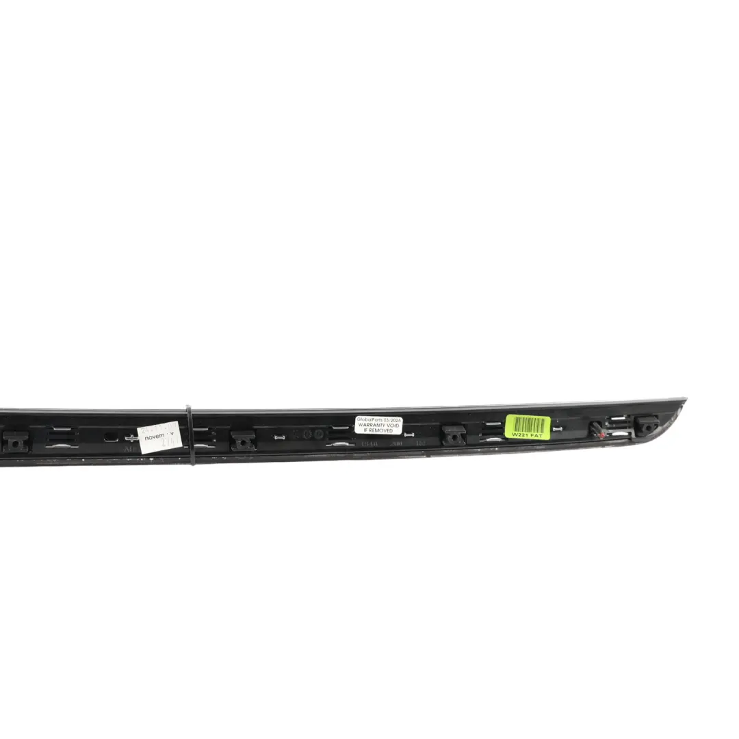 Mercedes W221 Front Door Trim Strip Cover Right O/S Wood - SKU A2217206822 - Part number A2217206822