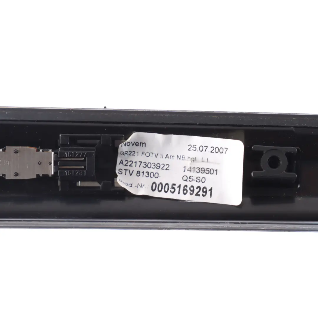 Mercedes W221 Rear Door Window Interior Upper Trim Moulding Left N/S - SKU A2217303922 - Part number A2217303922