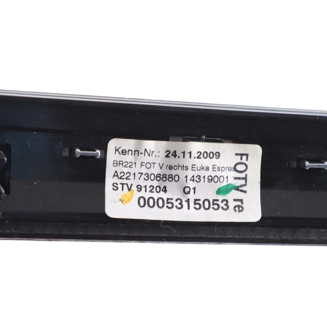 Mercedes W221 Door Trim Cover Strip Rear Right O/S Wood Finish - SKU A2217306880 - Part number A2217306880