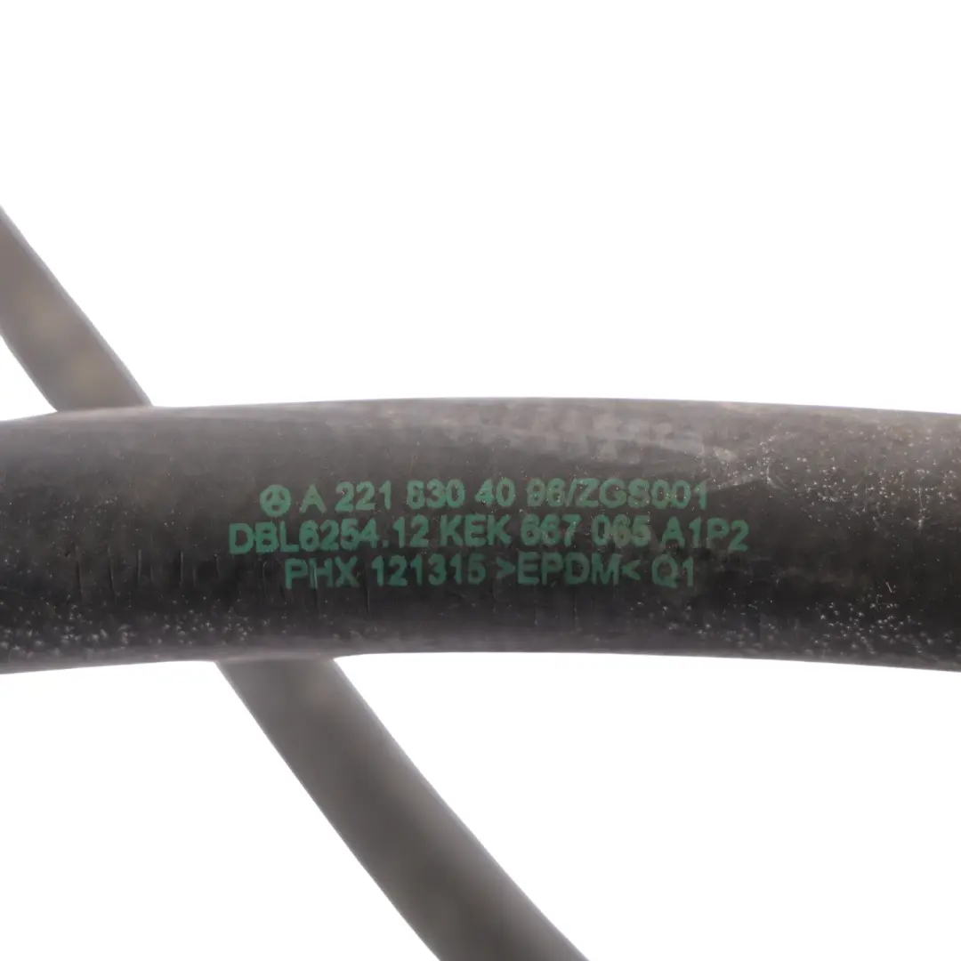 Coolant Pipe Hose Line OM642 to Mercedes W221 Engine with Part number A2218304096 Mercedes W221 Engine Coolant Pipe Hose Line OM642 - SKU A2218304096 - Part number A2218304096