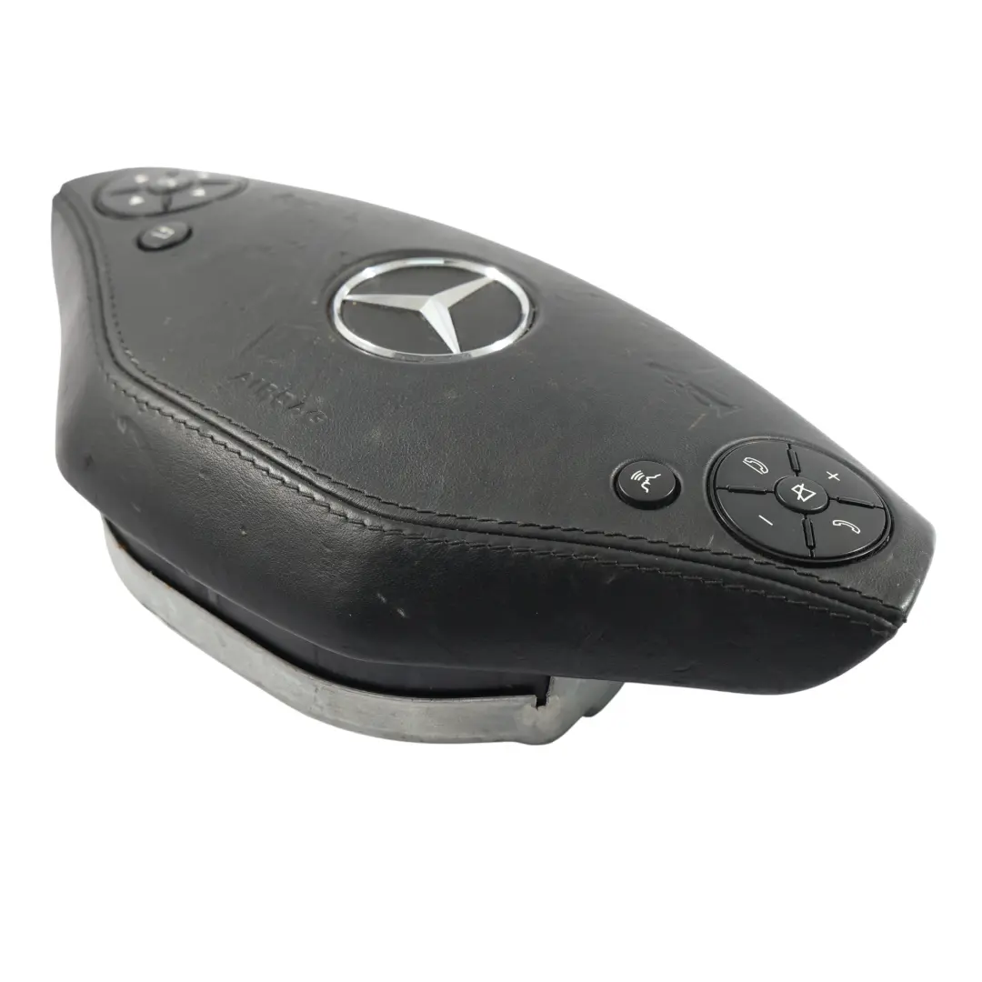 Mercedes C216 W221 Pulsanti Modulo Climatizzatore Volante In Pelle Nera - SKU A2218602902-1 - Numero di parte A2218602902