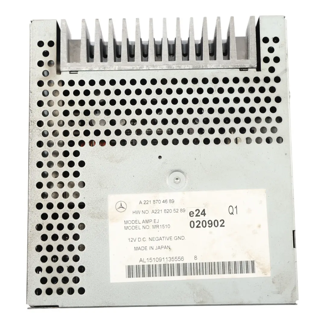 Módulo Amplificador Sonido Radio ECU para Mercedes W221 con número de pieza A2218704689 Mercedes W221 Módulo Amplificador Sonido Radio ECU - SKU A2218704689 - Número de pieza A2218704689