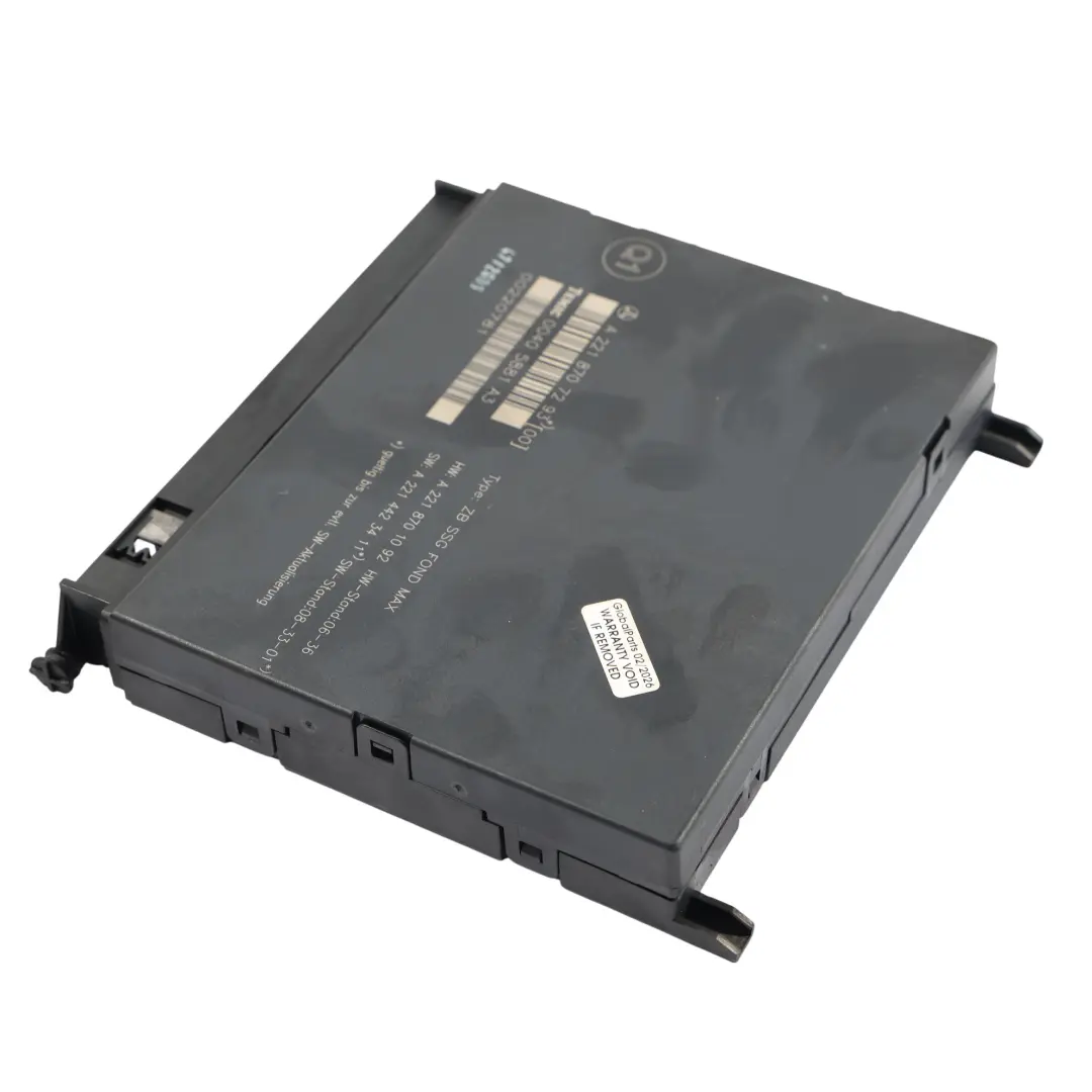 Module Commande Siège Arrière Unité ECU pour Mercedes W221 à propos du numéro de pièce A2218707293 Mercedes W221 Module Commande Siège Arrière Unité ECU - SKU A2218707293 - Numéro de pièce A2218707293