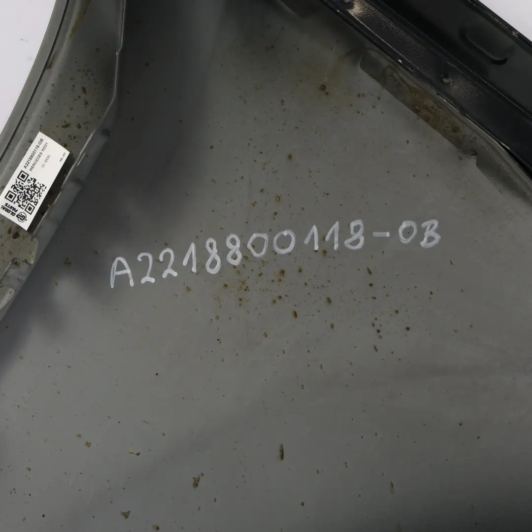 Side Panel Wing Fender Front Left N/S Obsidian Black - 197 to Mercedes W221 with Part number A2218800118 Mercedes W221 Side Panel Wing Fender Front Left N/S Obsidian Black - 197 - SKU A2218800118-OB - Part number A2218800118
