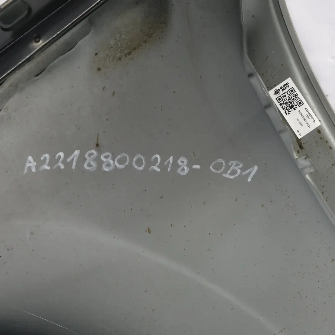 Mercedes W221 Błotnik Prawy Przedni Obsidian Black Czarny - 197 - SKU A2218800218-OB1 - Numer Części A2218800218