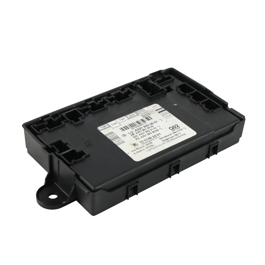 Módulo Control Puerta Delantera Izquierda para Mercedes W221 con número de pieza A2219000801 Mercedes W221 Módulo Control Puerta Delantera Izquierda - SKU A2219000801 - Número de pieza A2219000801