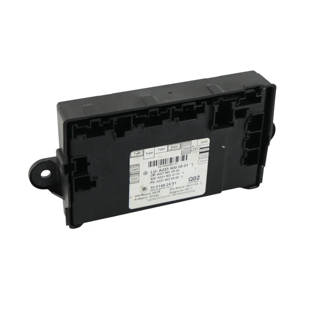 Modulo Controllo Porta Anteriore Sinistra per Mercedes W221 con numero di parte A2219000801 Mercedes W221 Modulo Controllo Porta Anteriore Sinistra - SKU A2219000801 - Numero di parte A2219000801