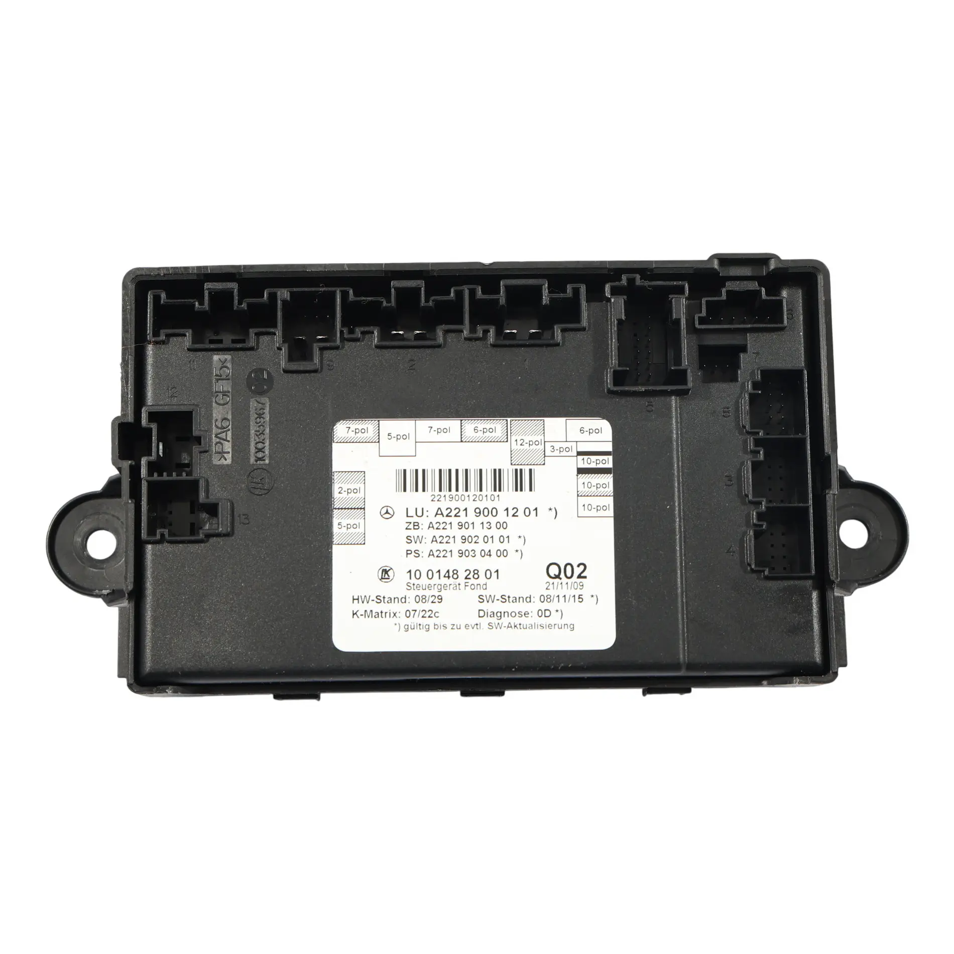 Mercedes W221 Module Commande Porte Arrière Gauche Droite A2219001201