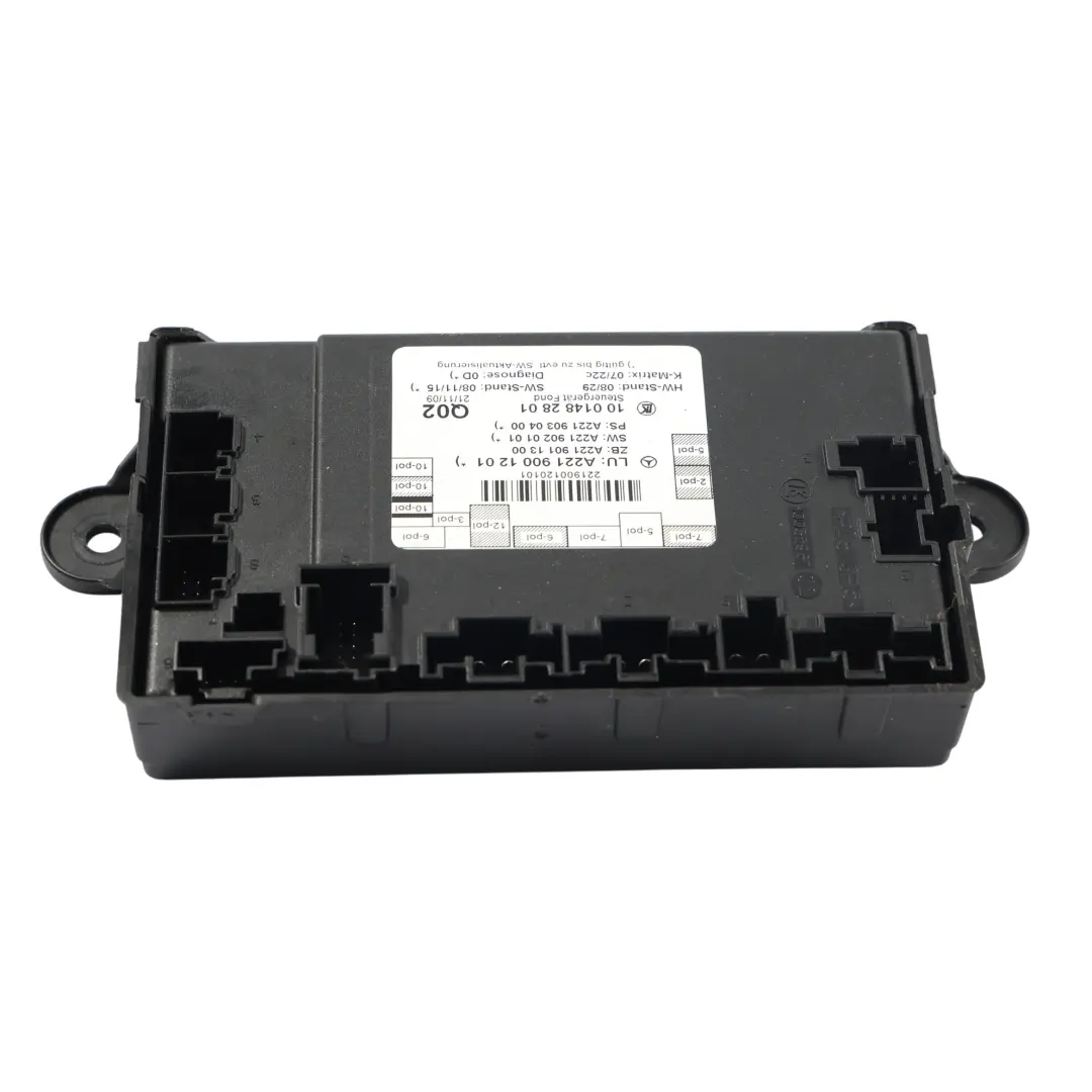 Moduł Sterownik Drzwi Tył Lewy Prawy do Mercedes W221 o numerze A2219001201 Mercedes W221 Moduł Sterownik Drzwi Tył Lewy Prawy - SKU A2219001201 - Numer Części A2219001201