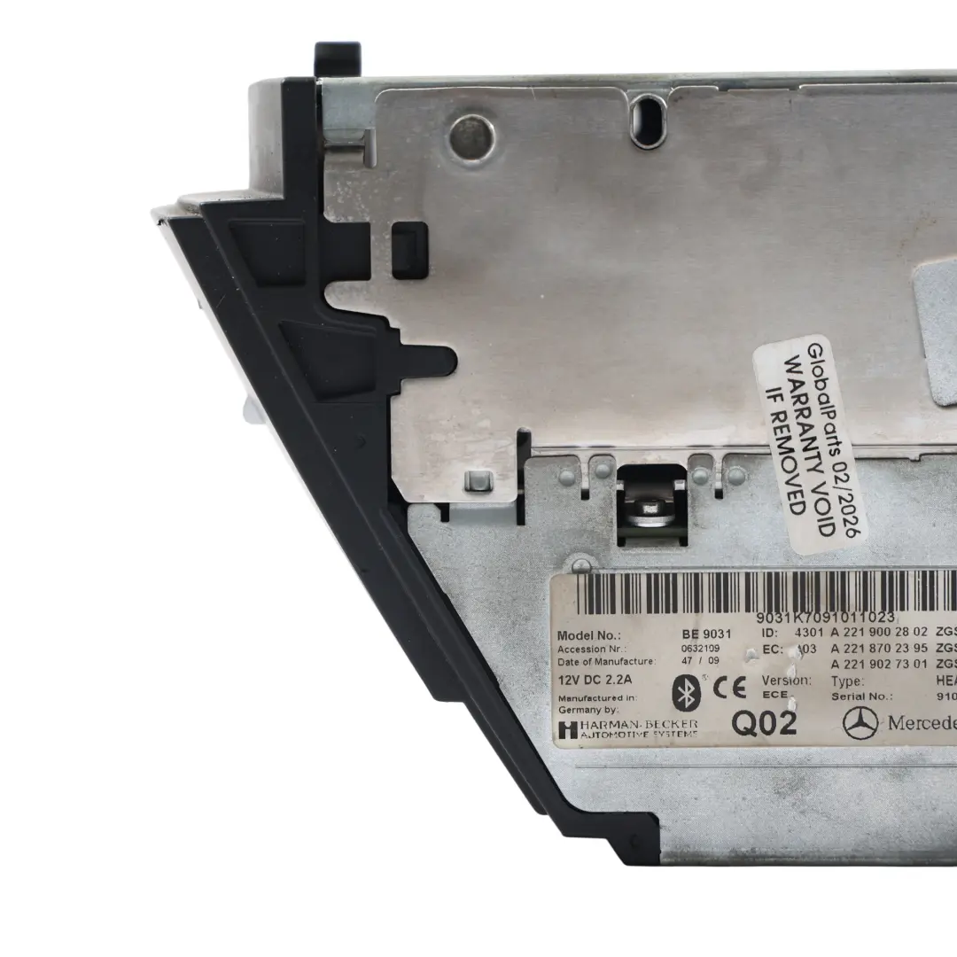 Radio Control Operating Unit Card Reader CD Player to Mercedes W221 with Part number A2219002802 Mercedes W221 Radio Control Operating Unit Card Reader CD Player - SKU A2219002802 - Part number A2219002802