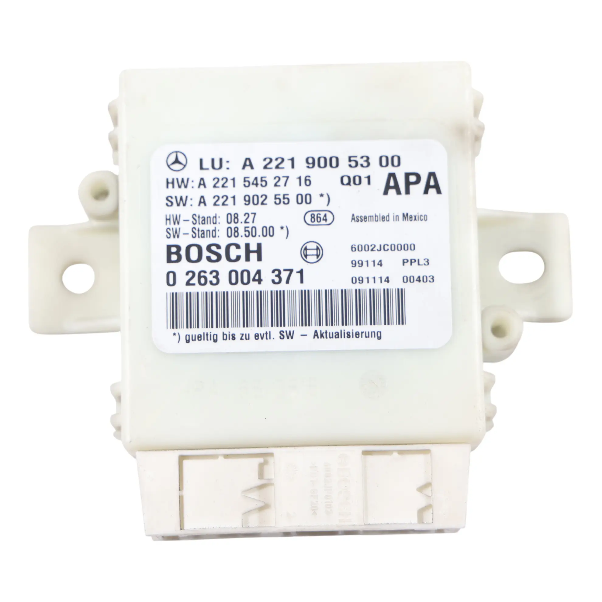 Mercedes W221 Parktronic System Control Unit Module A2219005300