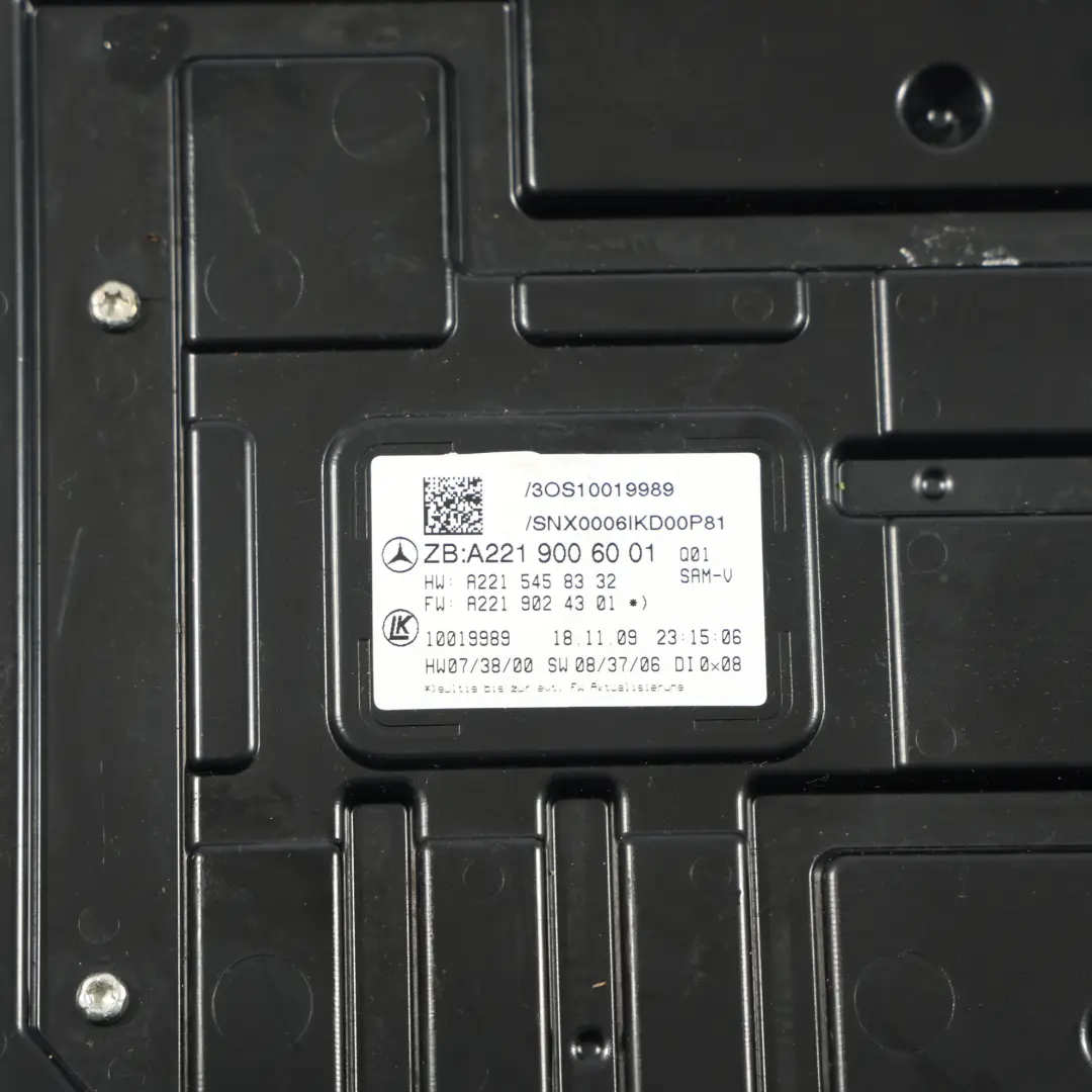 SAM Steuergerät Fahrerseite für Mercedes W221 mit Teilenummer A2219006001 Mercedes W221 SAM Steuergerät Fahrerseite - SKU A2219006001 - Teilenummer A2219006001