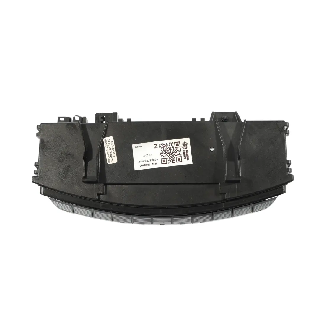 Riscaldatore Climatizzatore Blocco Interruttore per Mercedes W221 con numero di parte A2219052700 Mercedes W221 Riscaldatore Climatizzatore Blocco Interruttore - SKU A2219052700 - Numero di parte A2219052700