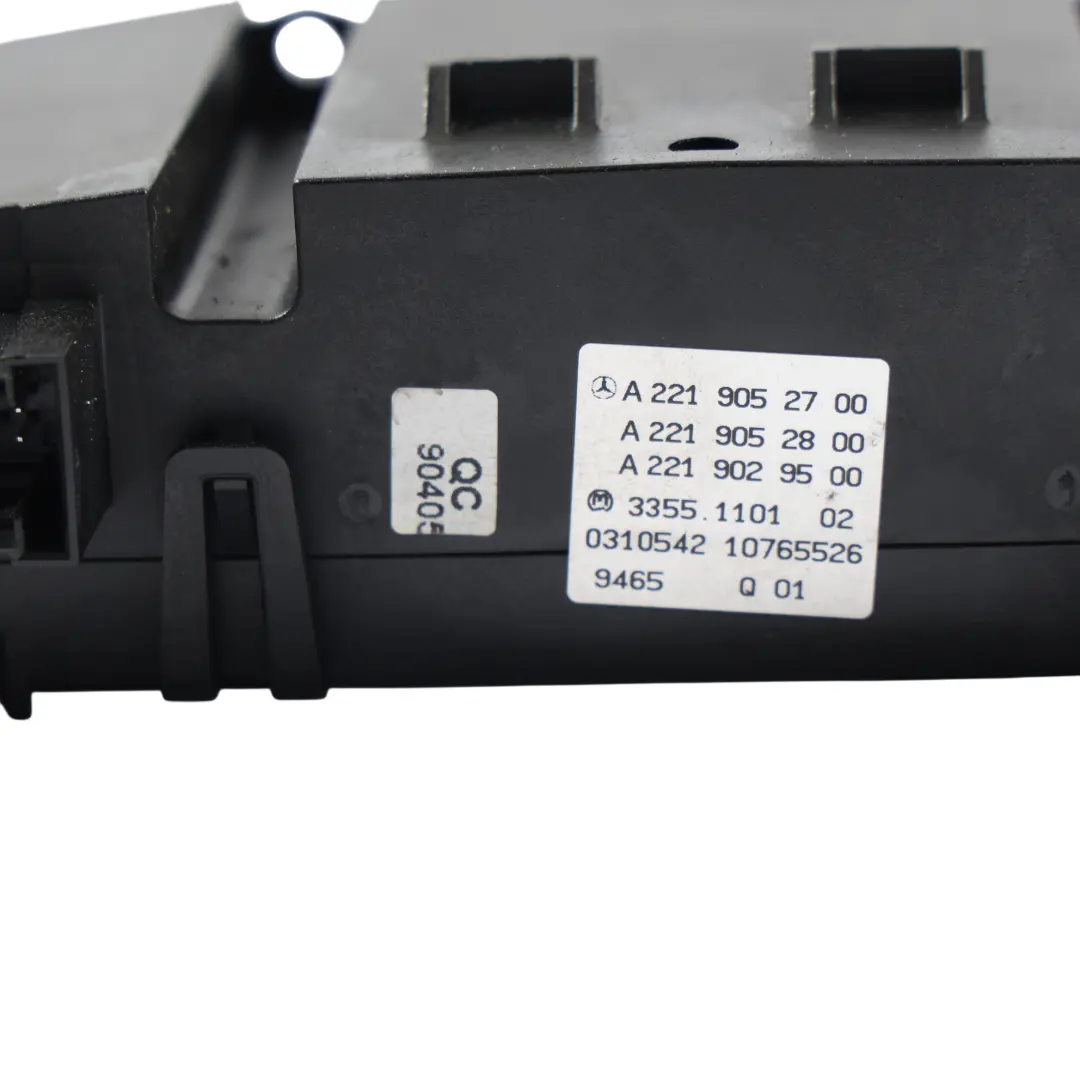 Calentador Clima Control Interruptor Bloque para Mercedes W221 con número de pieza A2219052700 Mercedes W221 Calentador Clima Control Interruptor Bloque - SKU A2219052700 - Número de pieza A2219052700