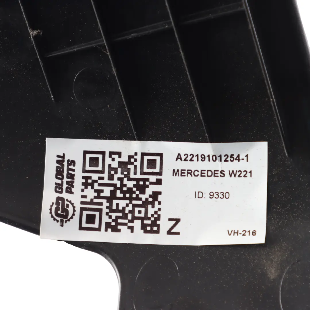 Side Finisher Trim Front Right O/S Black to Mercedes W221 Seat Cover with Part number A2219101254 Mercedes W221 Seat Cover Side Finisher Trim Front Right O/S Black - SKU A2219101254-1 - Part number A2219101254