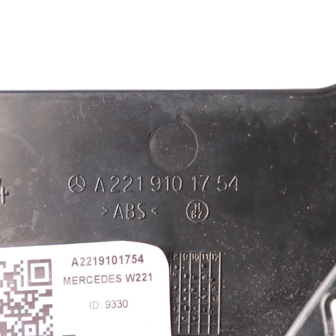 Mercedes W221 Seat Cover Finisher Trim Panel Front Left N/S Black - SKU A2219101754 - Part number A2219101754