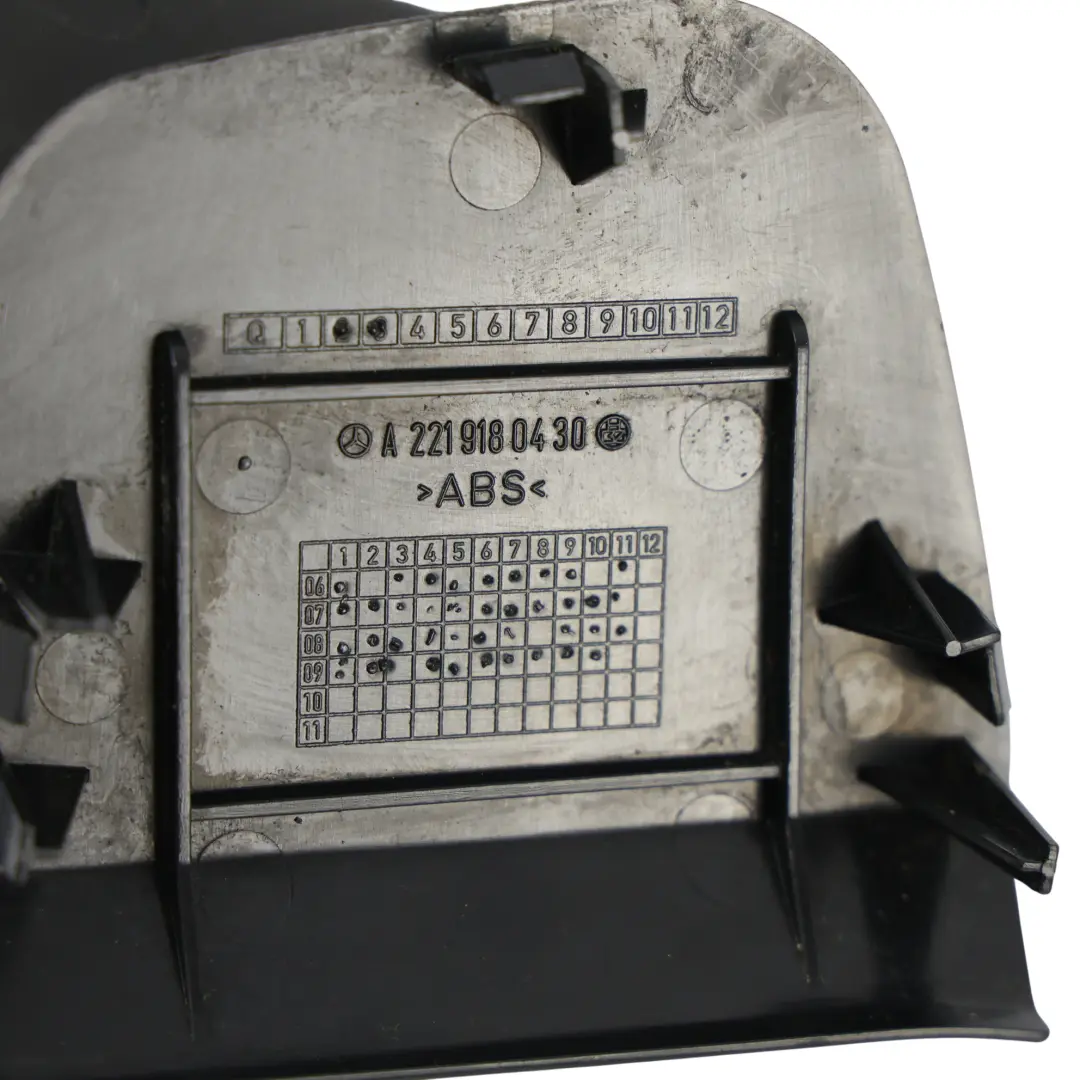 Mercedes W221 Asiento Cubre Panel Delantero Derecho Negro - SKU A2219180430-1 - Número de pieza A2219180430